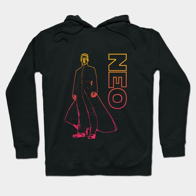 Neo - Matrix retro. Hoodie by Clathrus